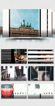 AE模板推荐 夏日条纹转场图文展示素材包